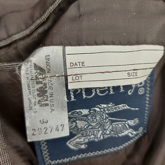 Vintage Burberrys' Sport Blazer Jacket Coat 40R Gray Two Button Checks Wool - Picture 14 of 14